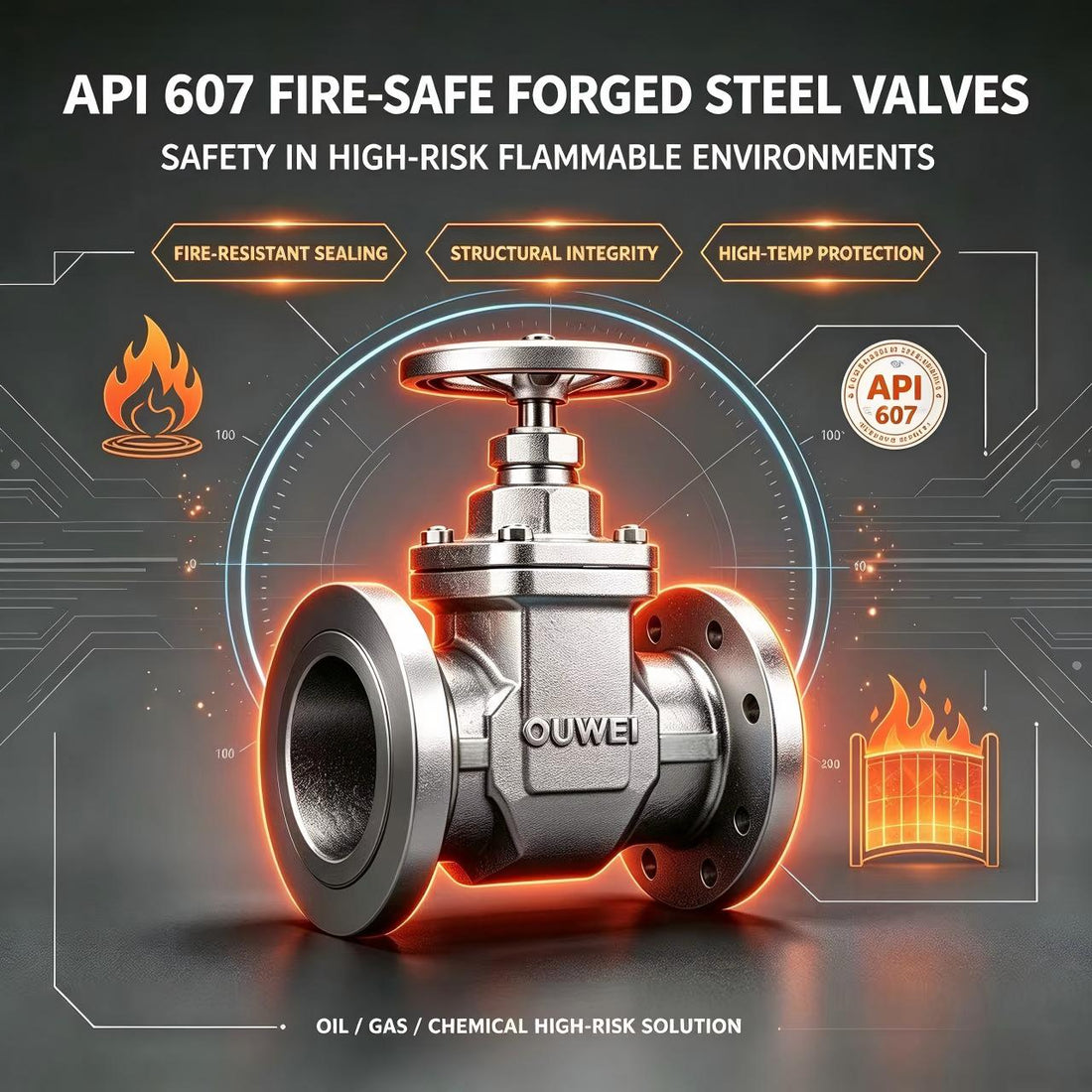 Fire-Safe Forged Steel Valves for High-Risk Industrial Scenarios