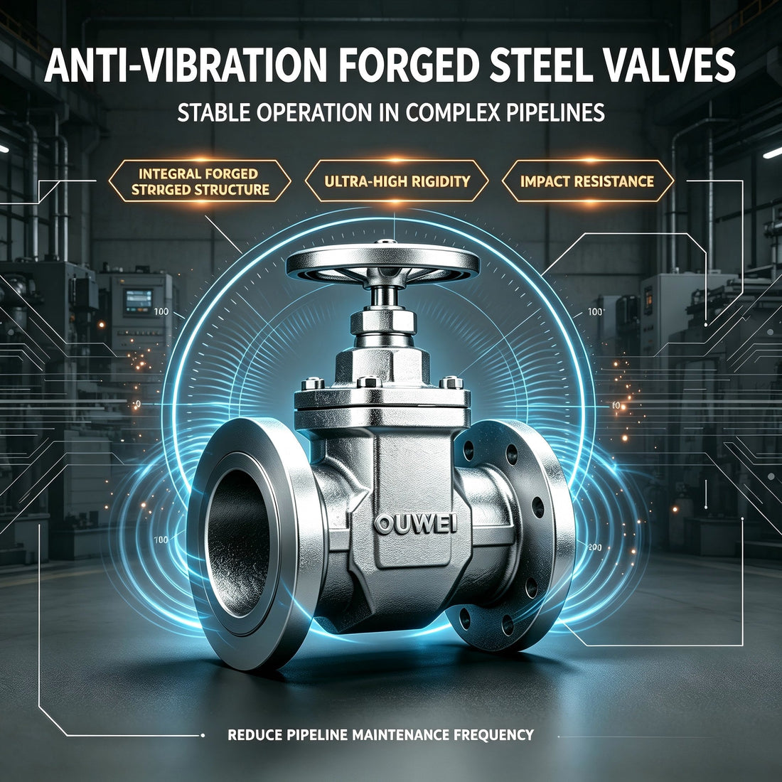 Anti-Vibration Forged Steel Valves for Complex Pipeline Environments