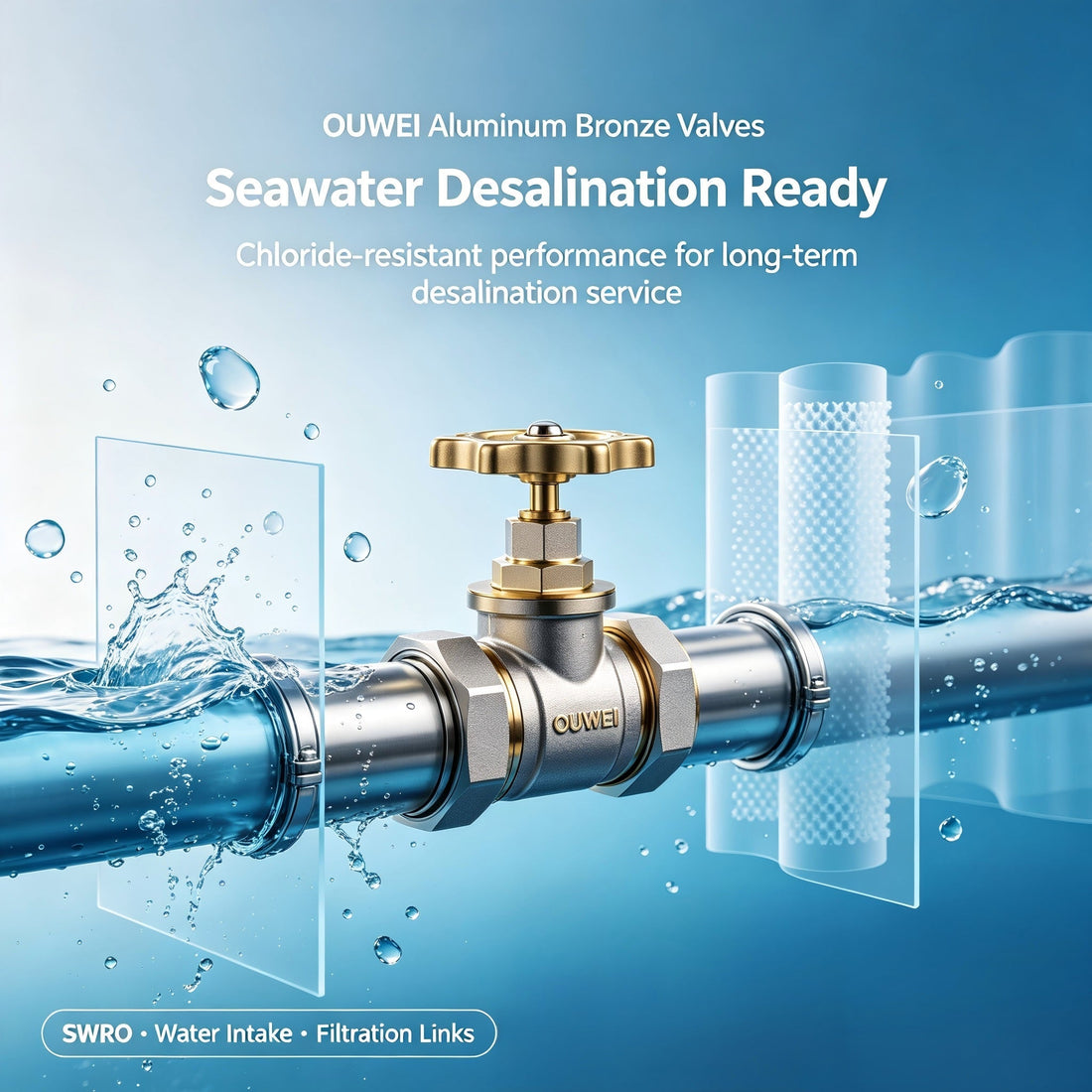 Premium Aluminum Bronze Valves for Seawater Desalination Projects
