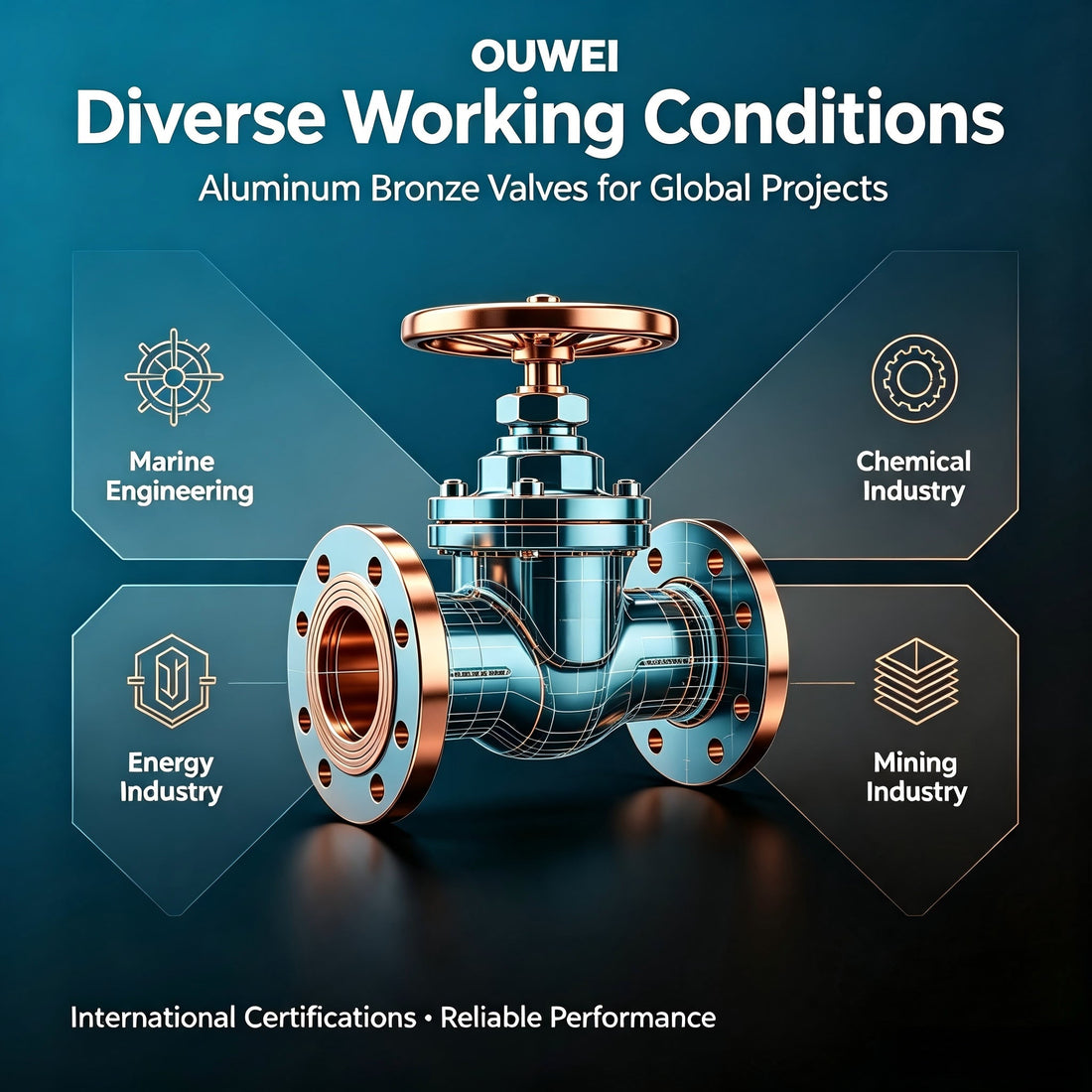 Global Supply of High-Quality OUWEI Aluminum Bronze Industrial Valves