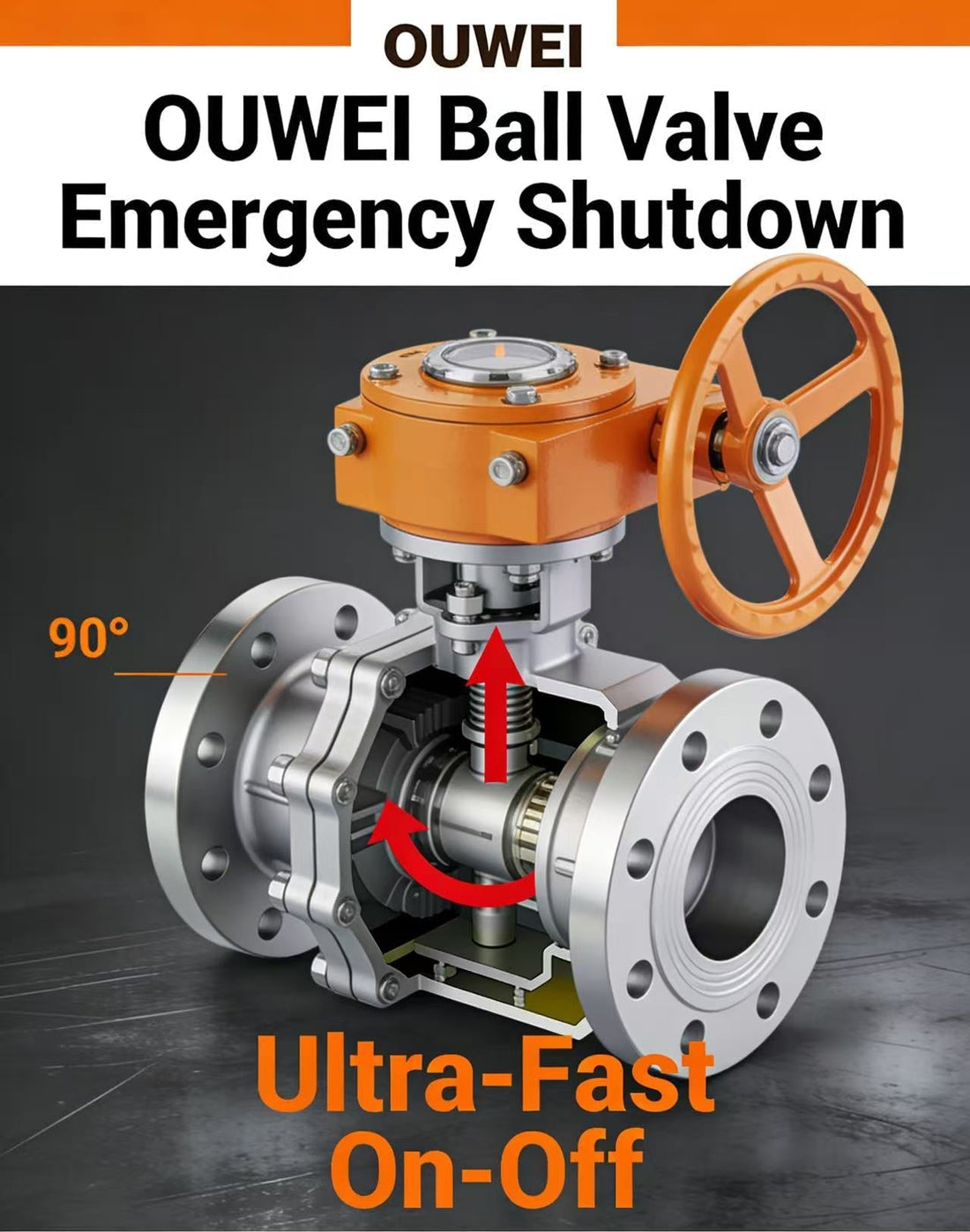 OUWEI Ball Valves: The First Choice for Emergency Shutdown with 90° Quick Open/Close