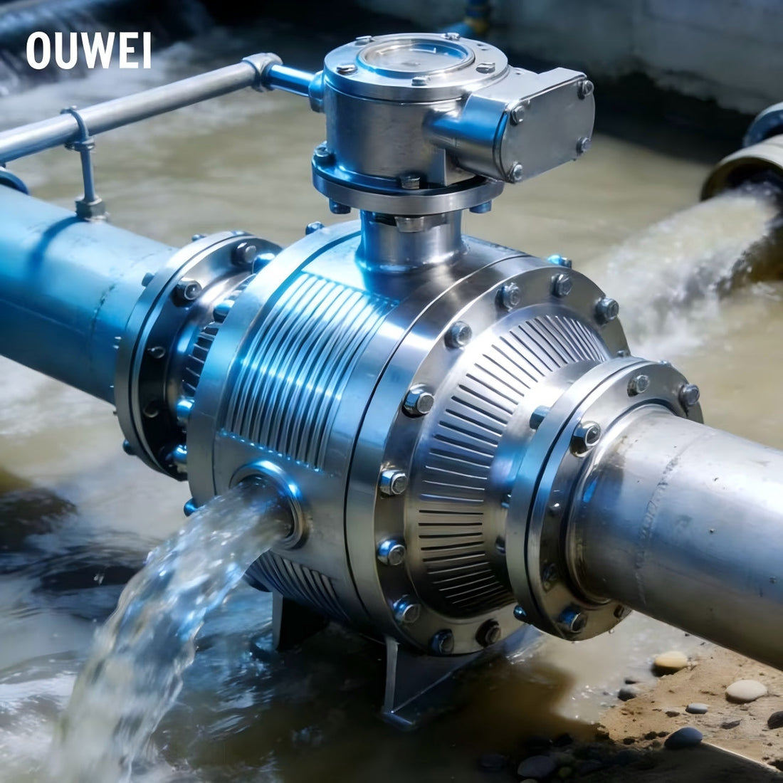 OUWEI Sediment-Resistant Ball Valve-The Wear-Resistant Warrior for Water Conservancy Projects