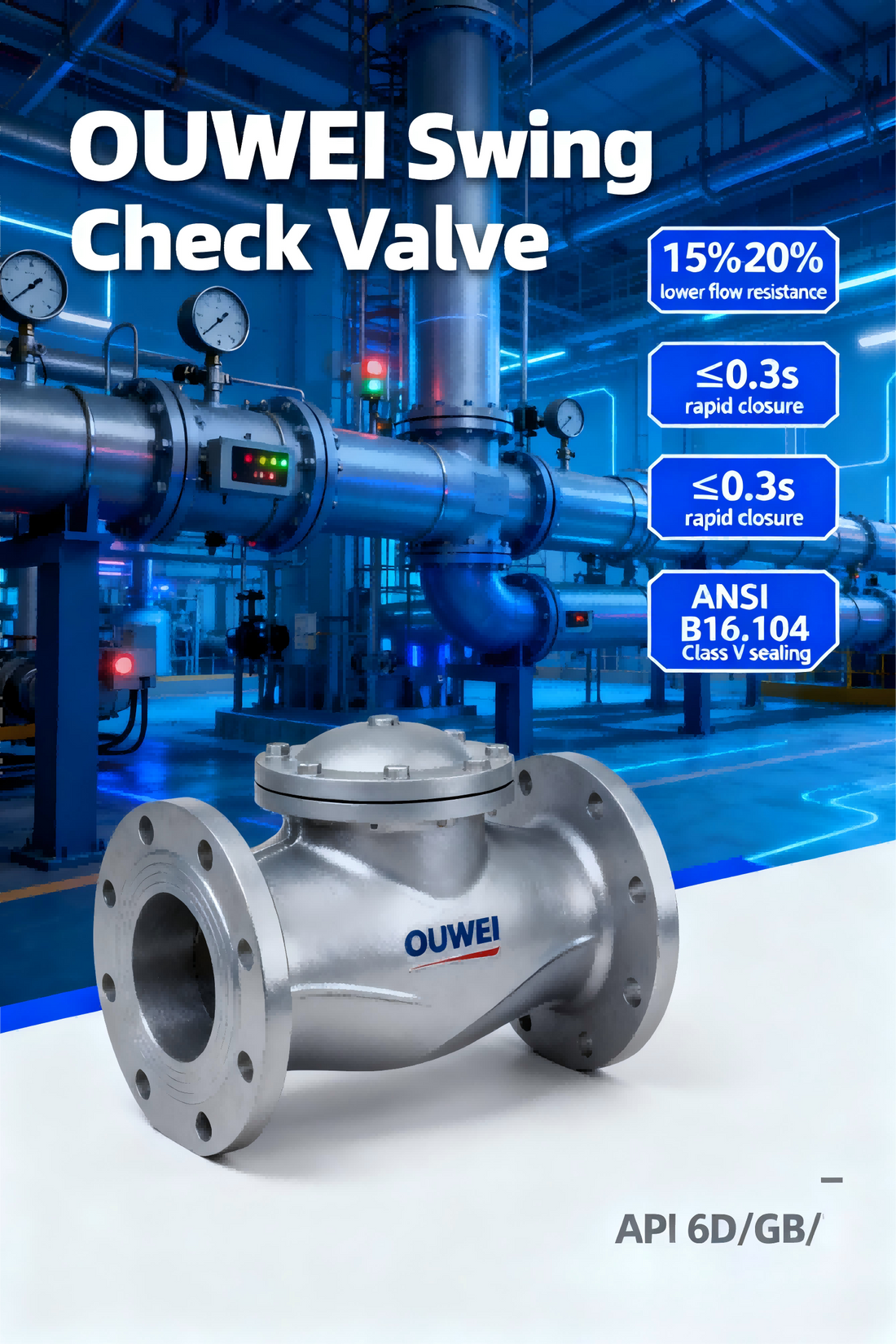 OUWEI Swing Check Valve: The Backflow Guardian for Fluid Systems, Powering Efficient Industrial Operations