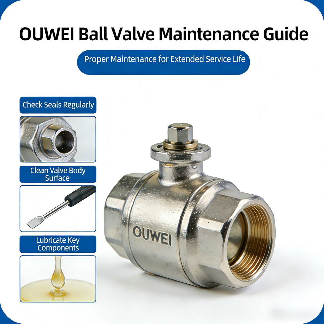 Extend Lifespan-OUWEI Ball Valve Maintenance Best Practices