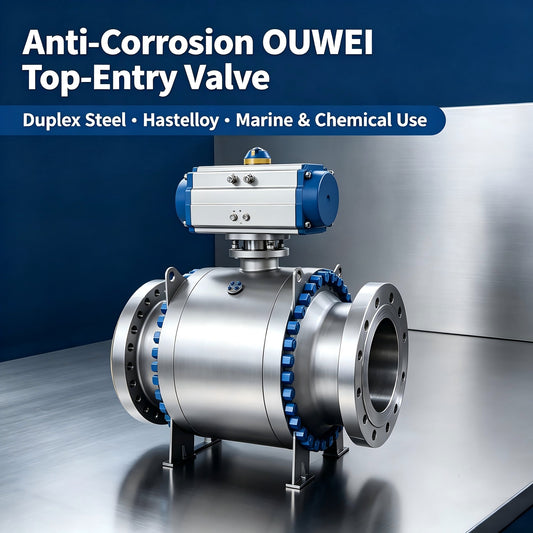 Anti-Corrosion OUWEI Top Entry Ball Valve for Marine and Chemical Engineering
