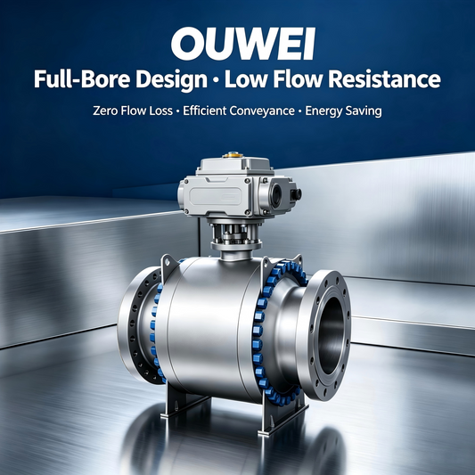 Full Bore OUWEI Top Entry Ball Valve Reduces Pipeline Flow Resistance Effectively