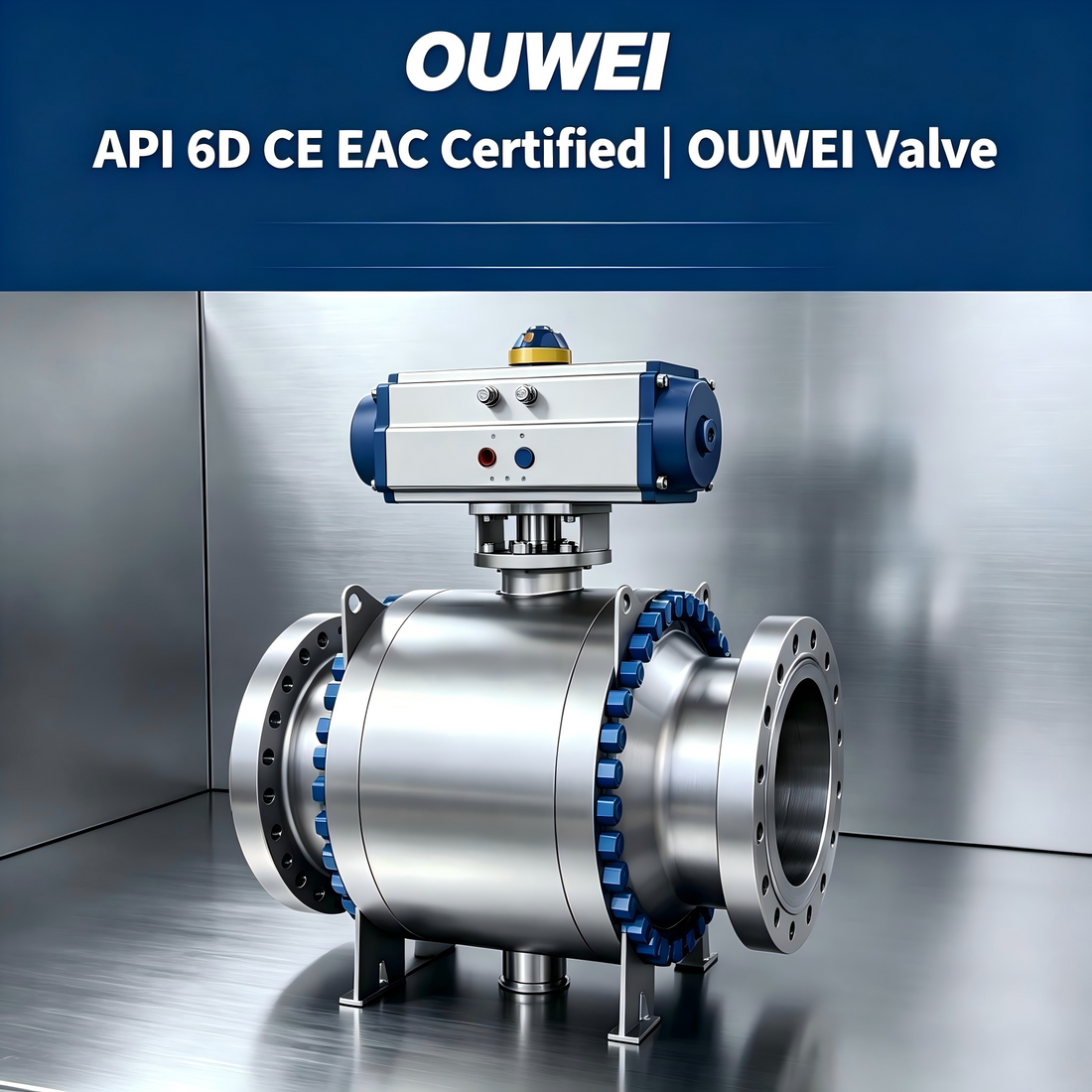 API 6D Certified OUWEI Top Entry Ball Valve for Global Standard Engineering
