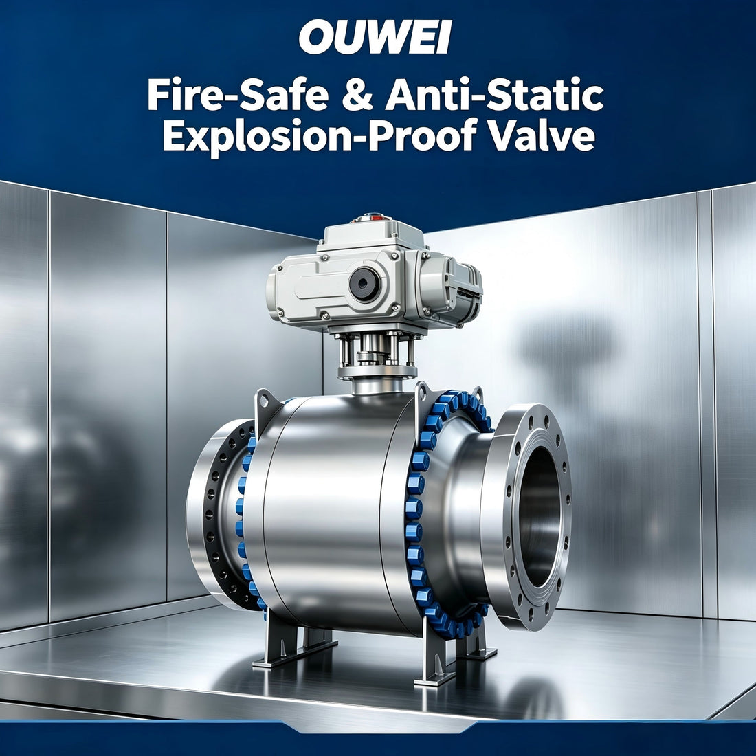 Fire-Safe and Anti-Static OUWEI Top Entry Ball Valve for Explosion-Proof Industries