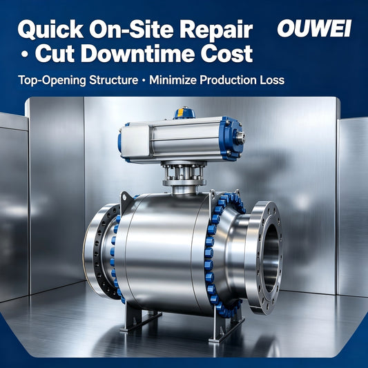 Fast Maintenance Design Makes OUWEI Top Entry Ball Valve Reduce Operation Downtime