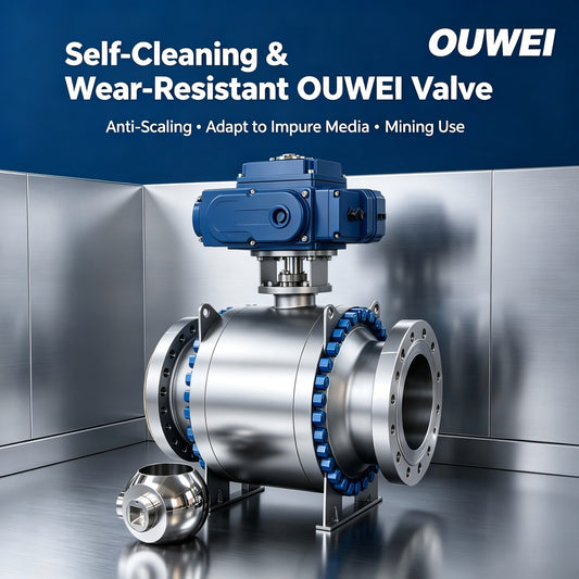 Self-Cleaning OUWEI Top Entry Ball Valve Adapted to Impure Medium Working Conditions