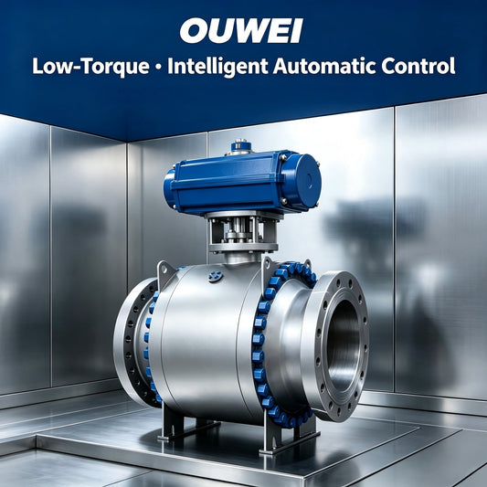 Low Torque OUWEI Top Entry Ball Valve Supports Intelligent Automated Control