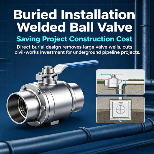 Buried Installation Welded Ball Valve Saving Project Construction Cost