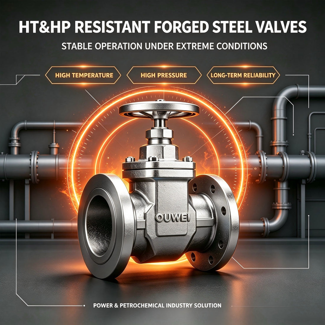 High Temperature & High Pressure Resistance of Forged Steel Valves