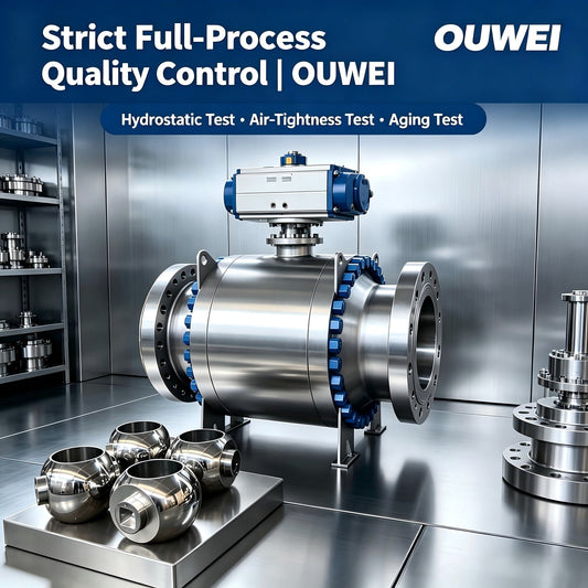 Strict Quality Control Ensures Consistent High Quality of OUWEI Top Entry Ball Valve