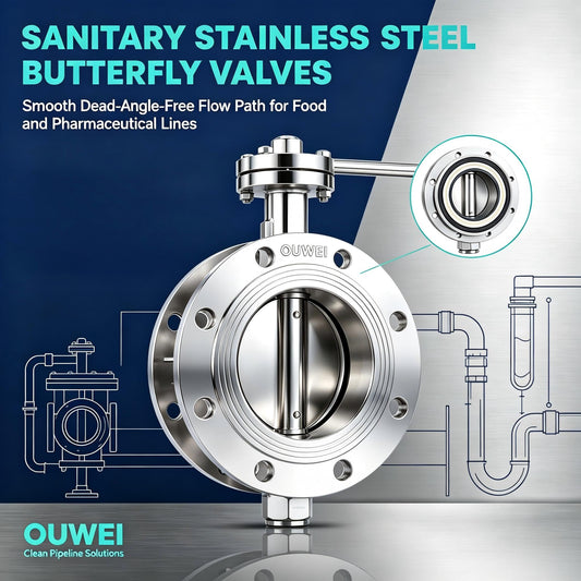 Sanitary Stainless Steel Butterfly Valves-OUWEI Food & Pharmaceutical Clean Pipeline Valve