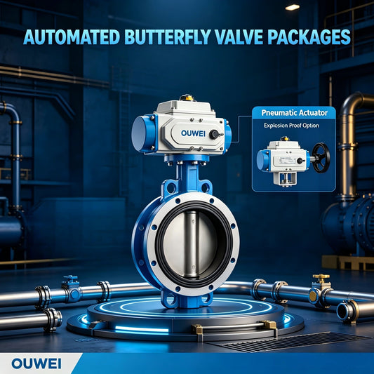 One-Stop Automated Butterfly Valve Packages | OUWEI Valve + Actuator Integrated Supply