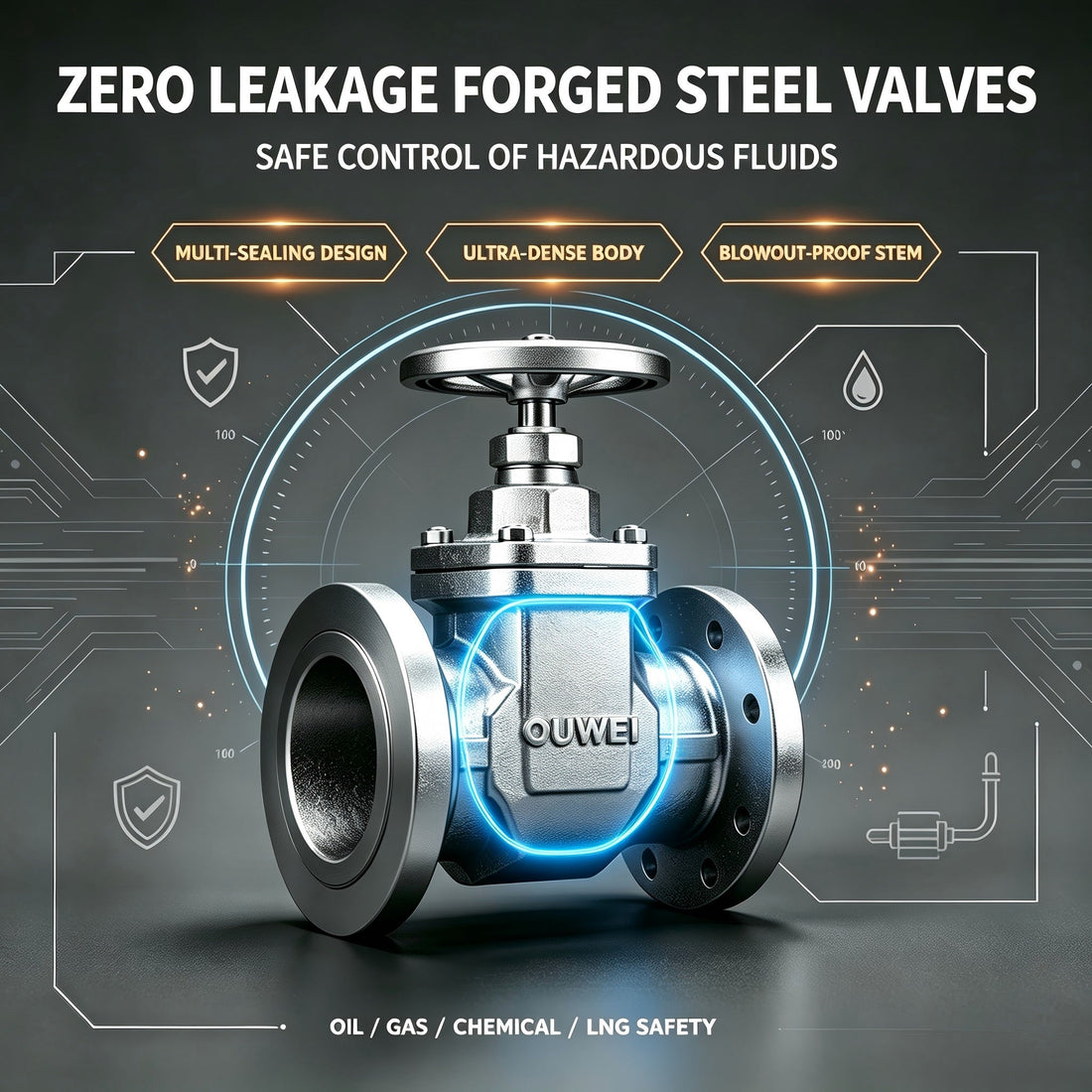 Leak-Proof Forged Steel Valves for Hazardous Fluid Pipeline Systems