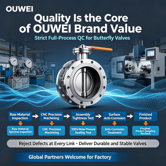 OUWEI Craftsmanship: Full Quality Control System for All Butterfly Valve Production Procedures
