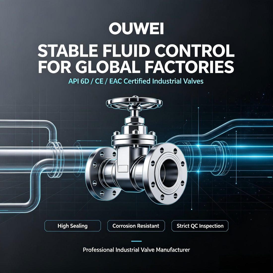 OUWEI Industrial Valves, Stable Fluid Control Support for Global Factories