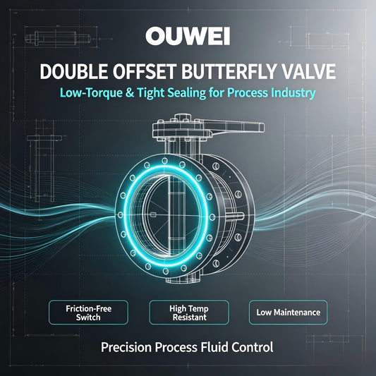 OUWEI Double Offset Butterfly Valves, Low-Torque & Tight Sealing for Process Industry