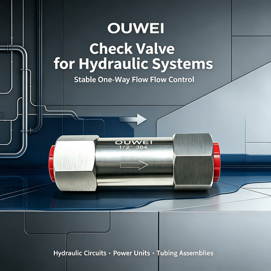 Can OUWEI Check Valve Work for Hydraulic System One-Way Flow Control?