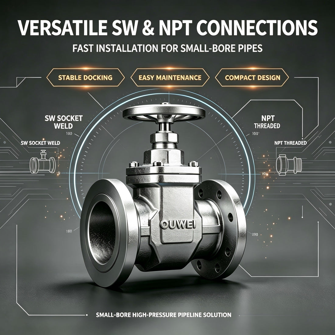 Versatile Connection Designs of Industrial Forged Steel Valves