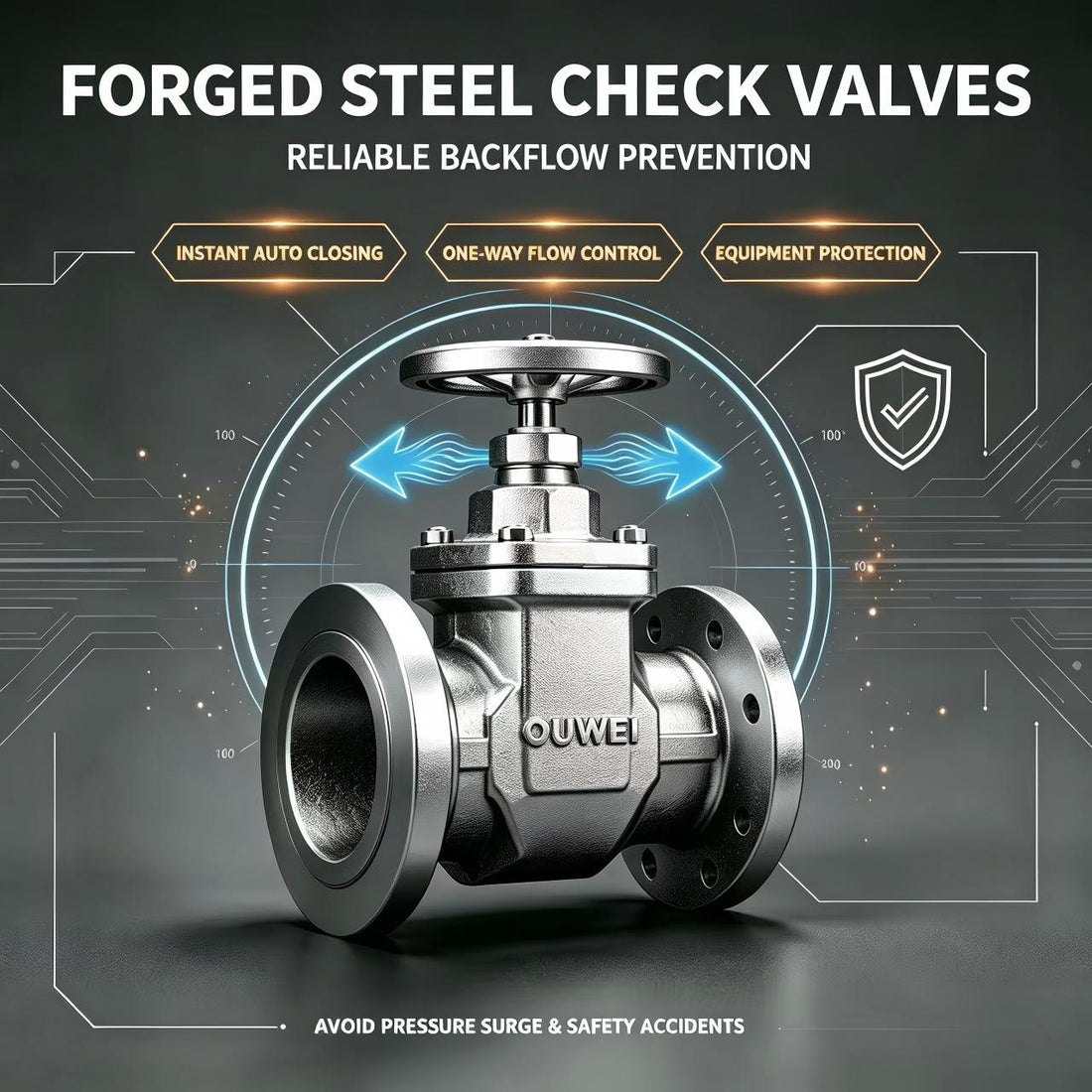 Forged Steel Check Valves: Reliable Backflow Prevention for Pipelines