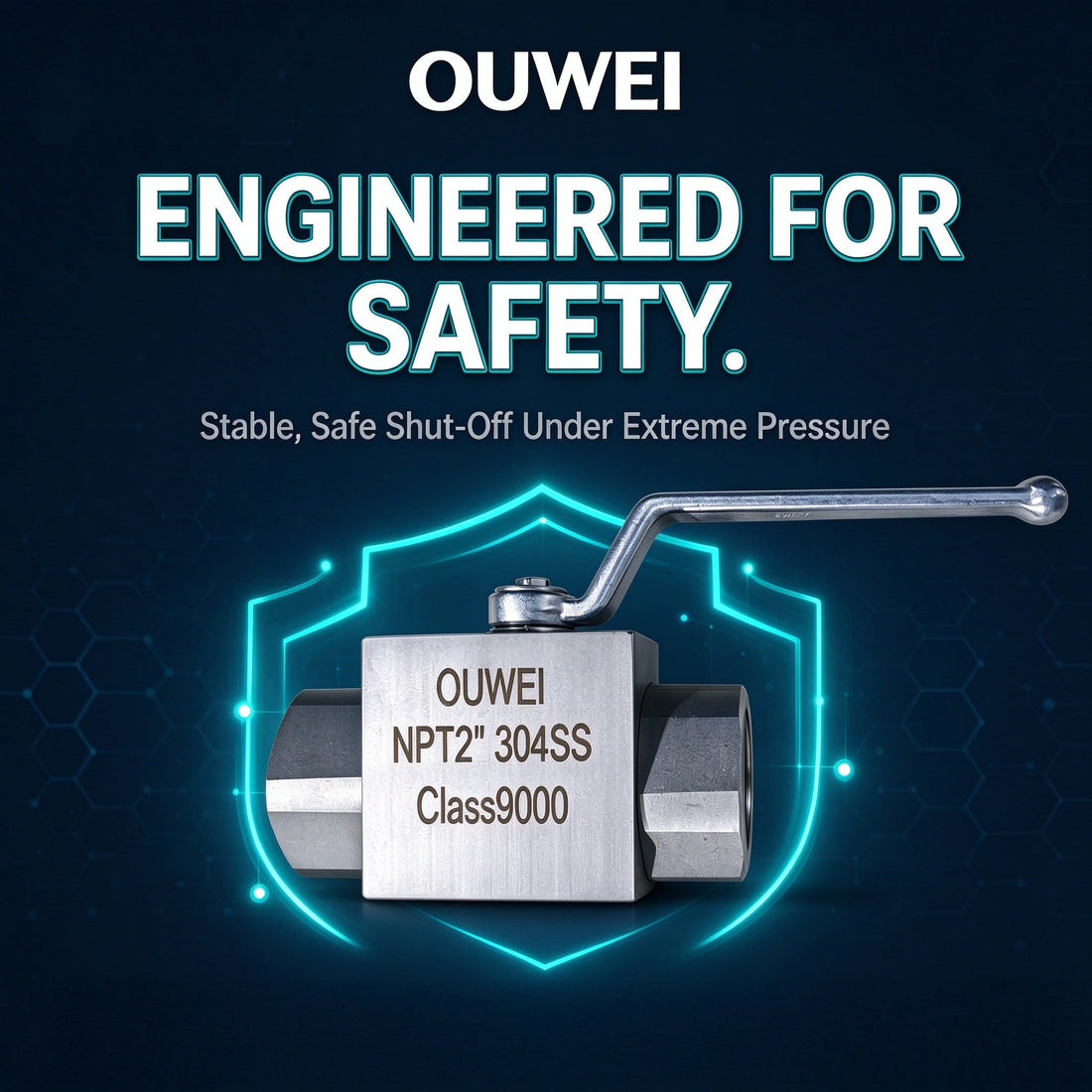 Class 9000 Forged Ball Valve-OUWEI Manual Shut-off Valve For High Pressure