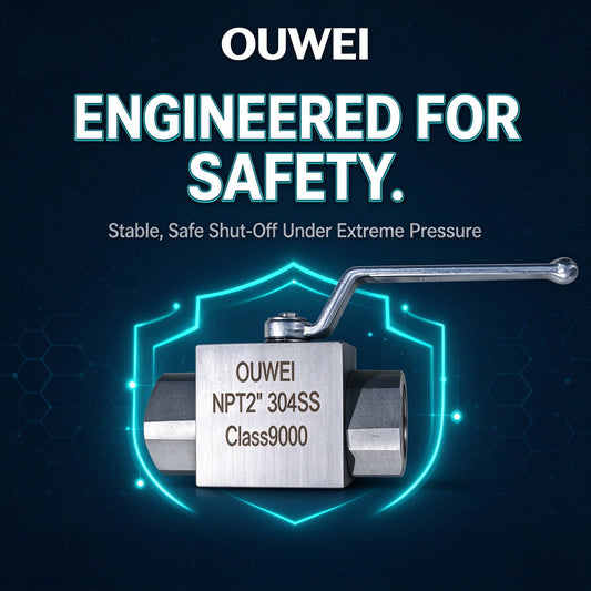 Class 9000 Forged Ball Valve-OUWEI Manual Shut-off Valve For High Pressure