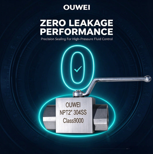 OUWEI 2 Inch NPT High Pressure Ball Valve-Zero Leakage Sealing Performance